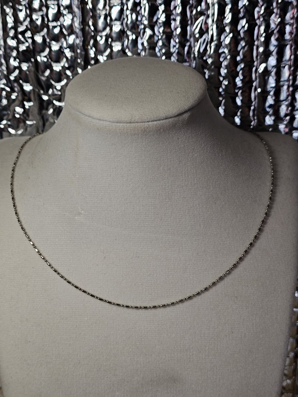 18k Gold Plated  Beaded Women's Necklace 17" Length